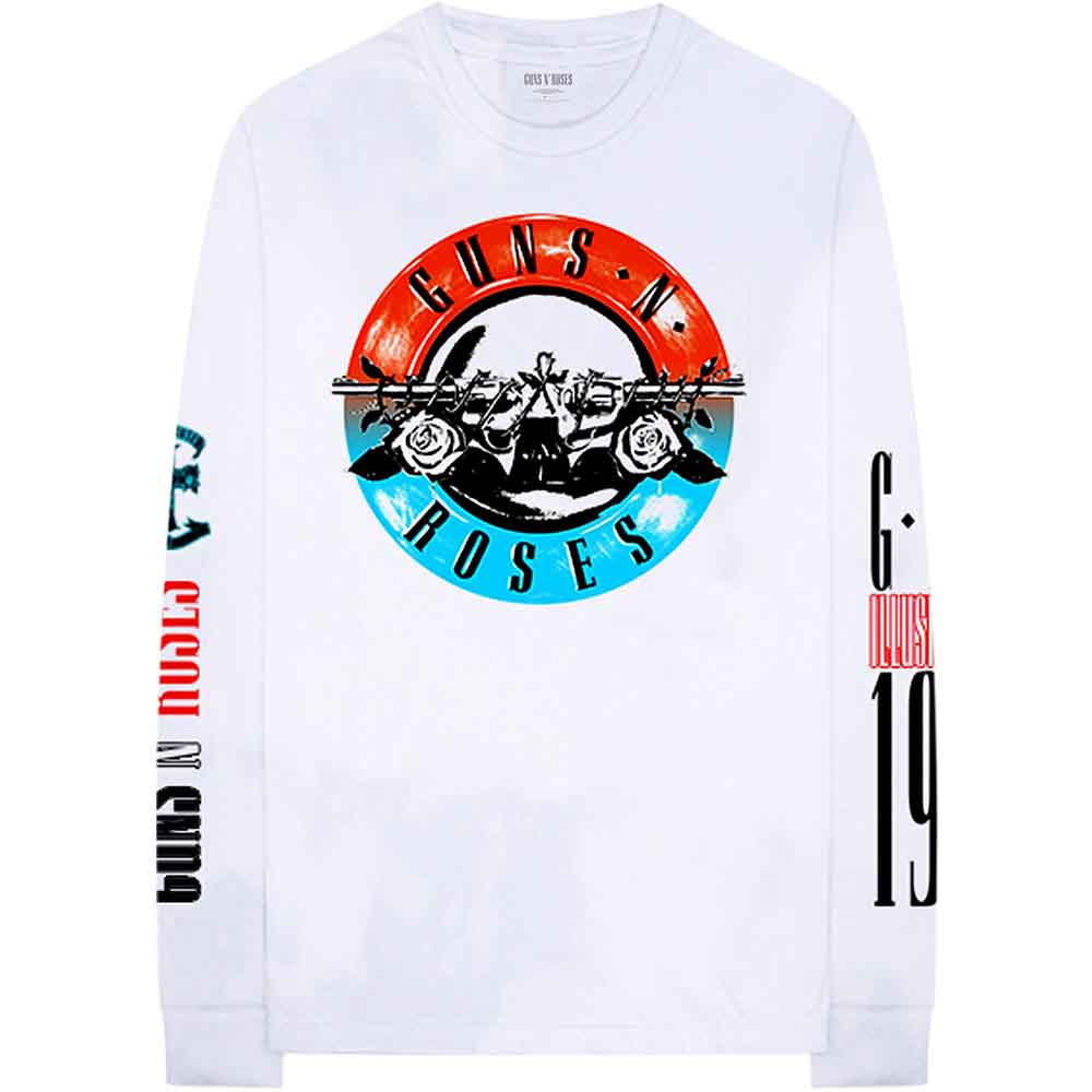Image of Guns N' Roses Long Sleeves T-Shirt - Motorcross Logo Rock Off
